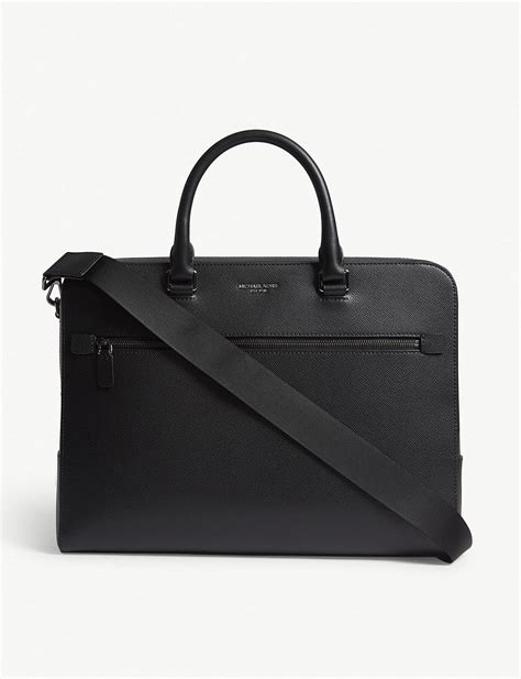 businesstaschen herren michael kors harrison|Michael Kors Men's Harrison Leather Briefcase .